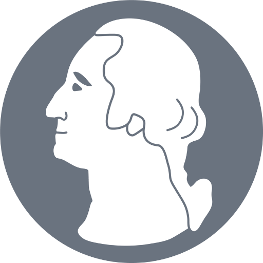 George Washington silhouette icon.