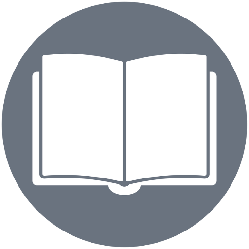 Open book icon, pages facing out.