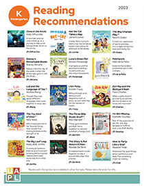 2023 Kindergarten Reading Recommendations