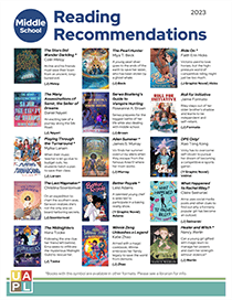 2023 Middle School Grade Reading Recommendations