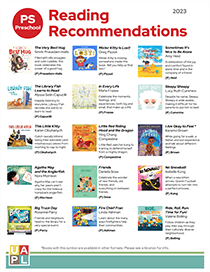 2023 Preschool Reading Recommendations