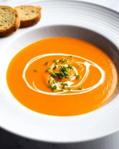 Cream of Red Pepper and Potato Soup