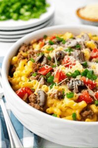 Macaroni and Cheese with Country Sausage