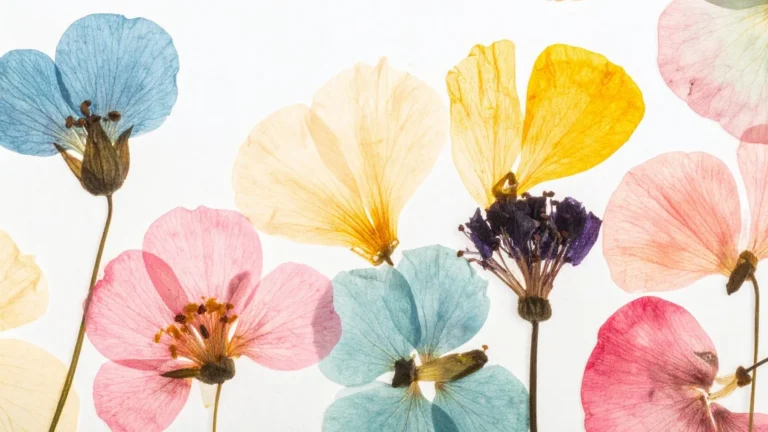 Pressed Flower Bookmarks